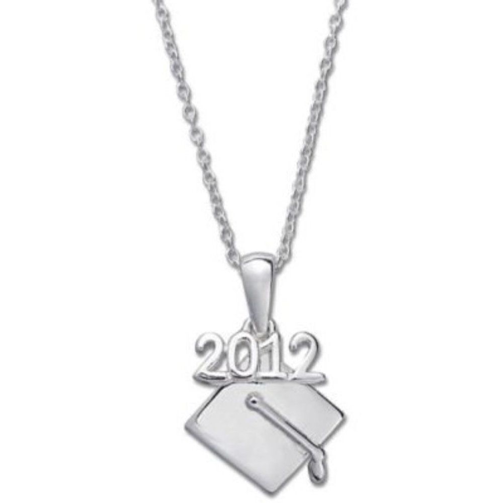 Giani Bernini, 18" 2012 Graduation Cap Pendant Necklace in Sterling Silver